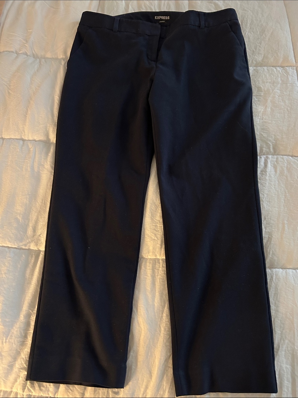 Express Dark Navy Cropped Dress Pants 12R